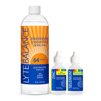 Hormone Balance: Electrolyte Concentrate (Liquid or Powder) + Zinc + Selenium