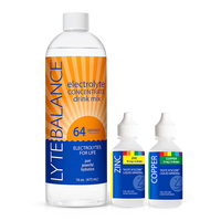 Immune Support: Electrolyte Concentrate (Liquid or Powder) + Zinc + Copper